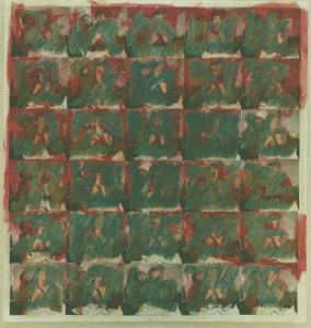 „Am anderen Morgen 1954/1997“, 180 x 175 cm, Mischtechnik auf Zeichenkarton, 1997