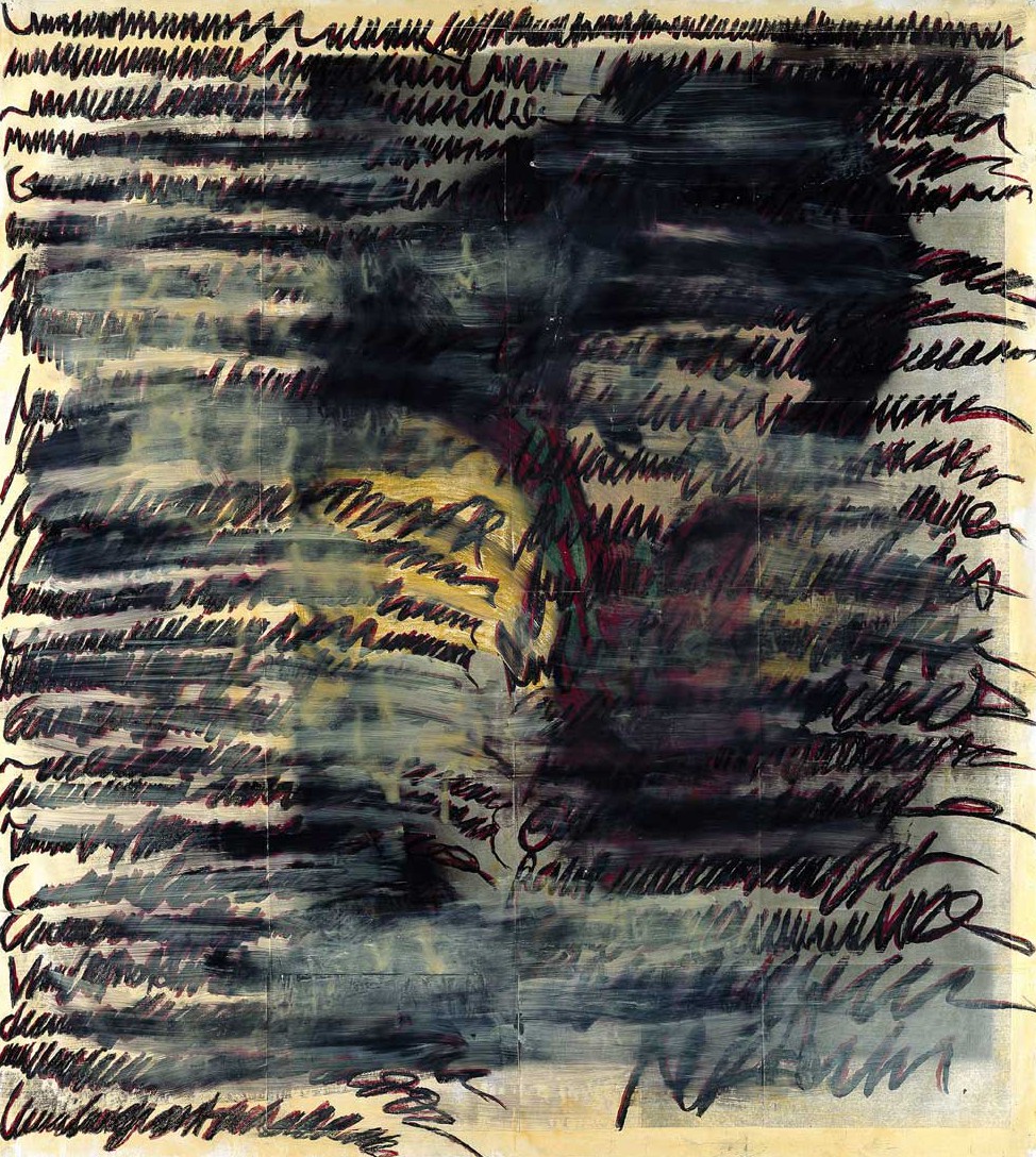Jutta Nase: „Brief 1932/1996“, Mischtechnik auf Zeichenkarton, 170 x 150 cm